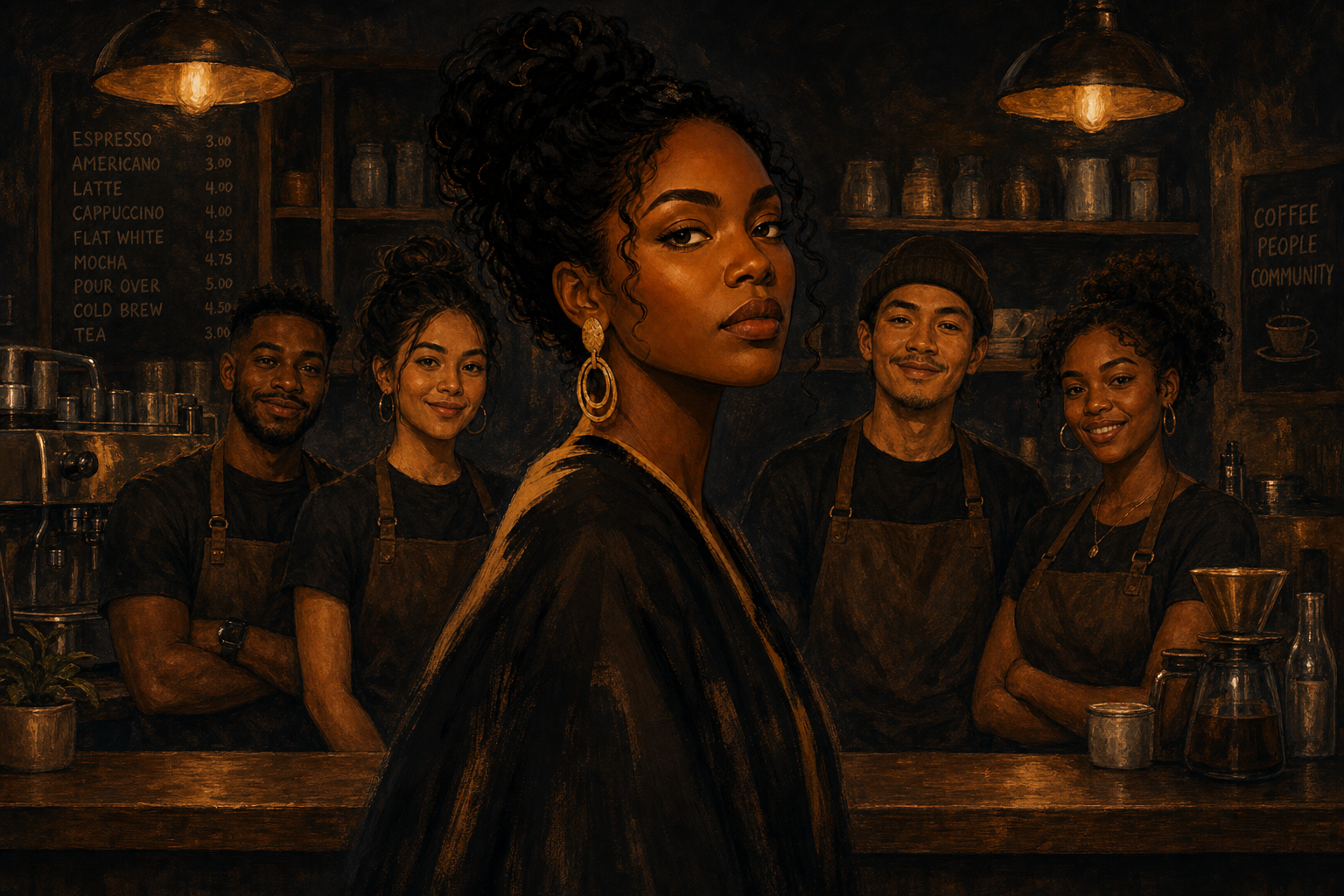 Melanie King and the Drip 'n Sip team